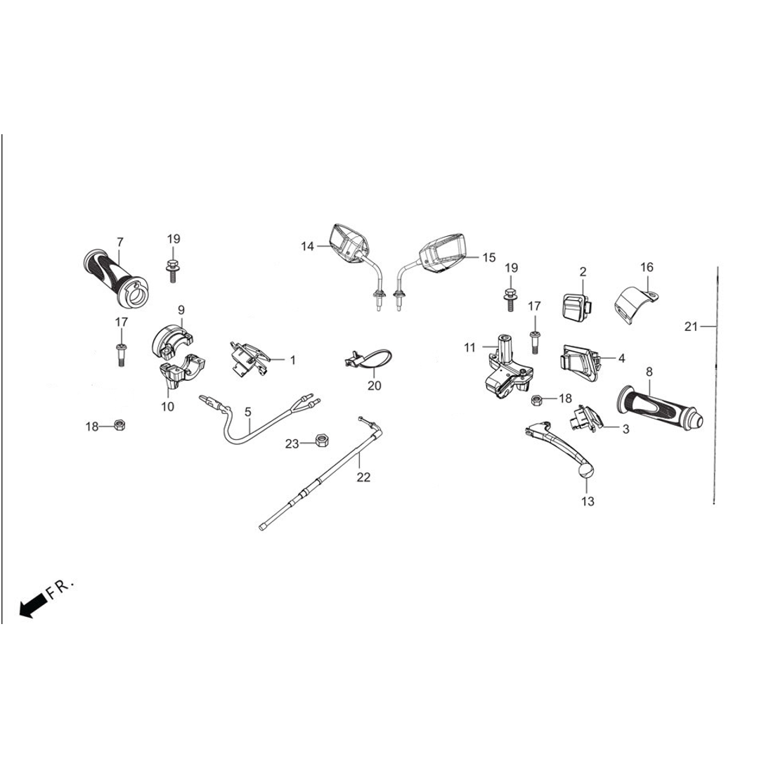 Palanca de la manija / interruptor / cable de control