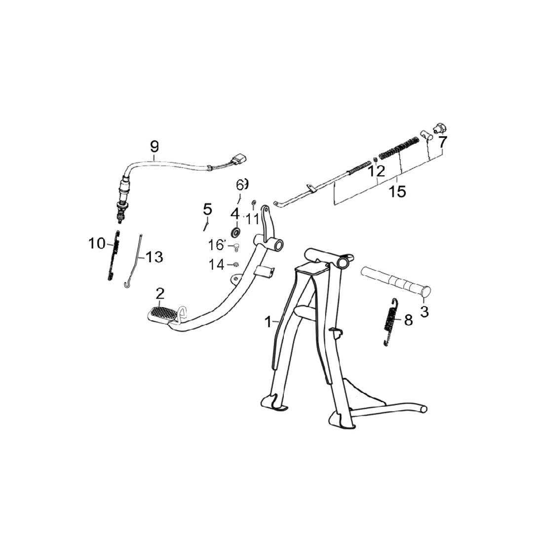 Gato Central - Pedal Freno
