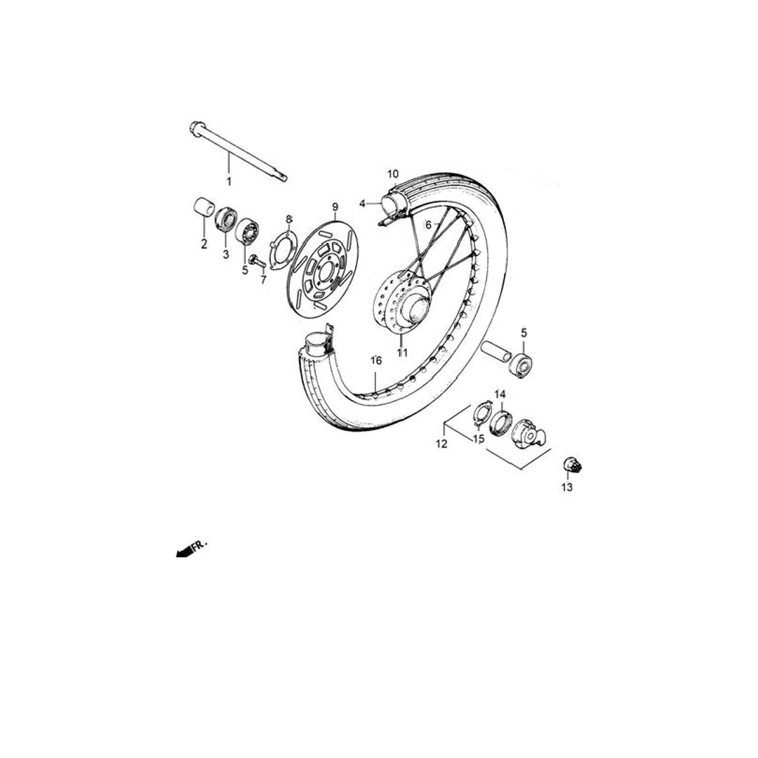 Rueda Delantera Nkd - R
