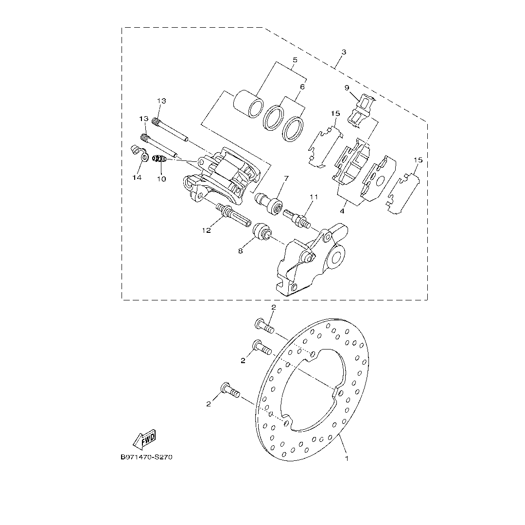 Calibre Freno Trasera